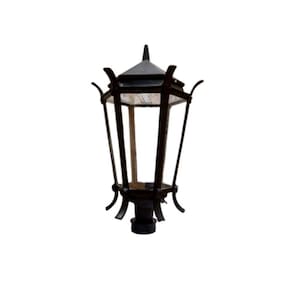 Luminária De Poste Colonial Jardim Francesa Led De Alumínio