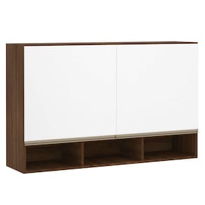 Armário Jade para Cozinha 120 cm 2 Portas com Nicho Luciane