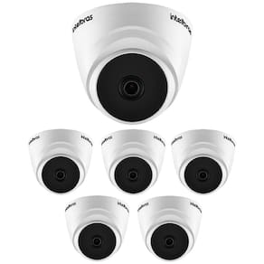 Kit 6 Câmeras Multi HD 2 Megapixels 2.8mm 20m VHD 1220 D G7 Intelbras