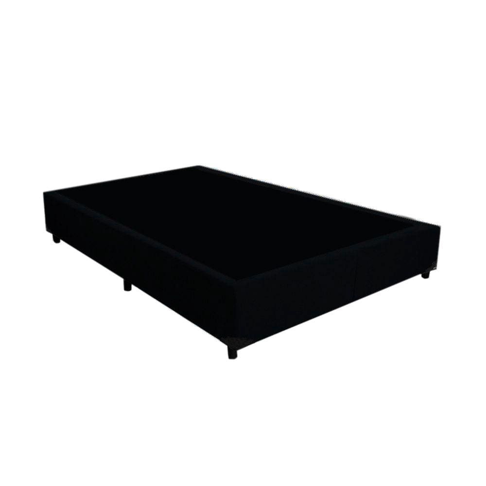 Cama Box Viúva NK Camas Suede Preto 40x128x188