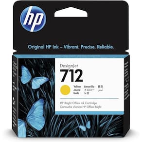 Cartucho HP 3ED69A nº712 amarelo 29ml  HP
