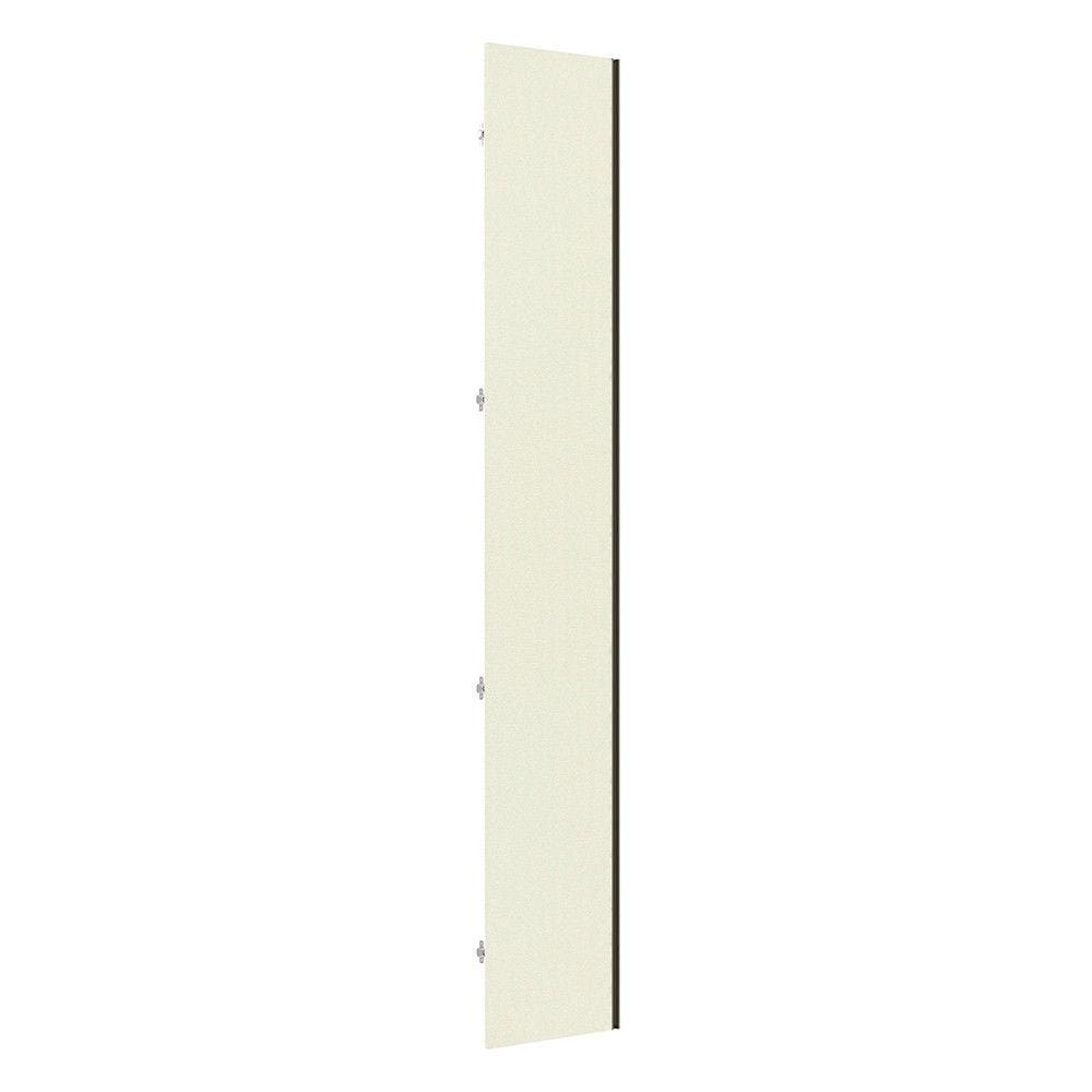 Porta Closet para Roupeiro de Canto Reto com Puxador Perfil Inox Luciane Móveis