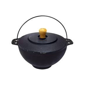 Panela Polenteira de Ferro Fundido com Tampa Ferro 26cm 5L