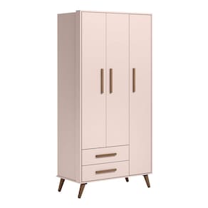 Guarda Roupa Roupeiro Infantil Qencanto Retrô Qmovi Rosa