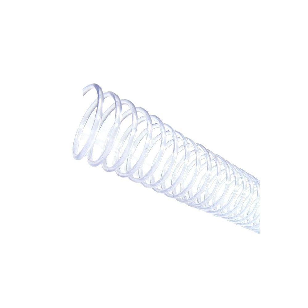 Espirais para Encadernação Cristal Transparente 50mm 450 Folhas 12 und