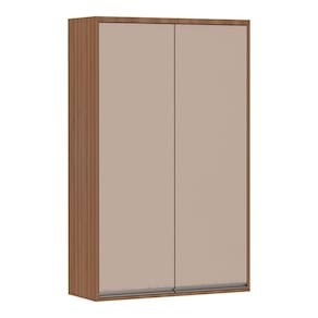 Armário Aéreo Cristaleira 80cm 2 Portas Lari Luciane Móveis