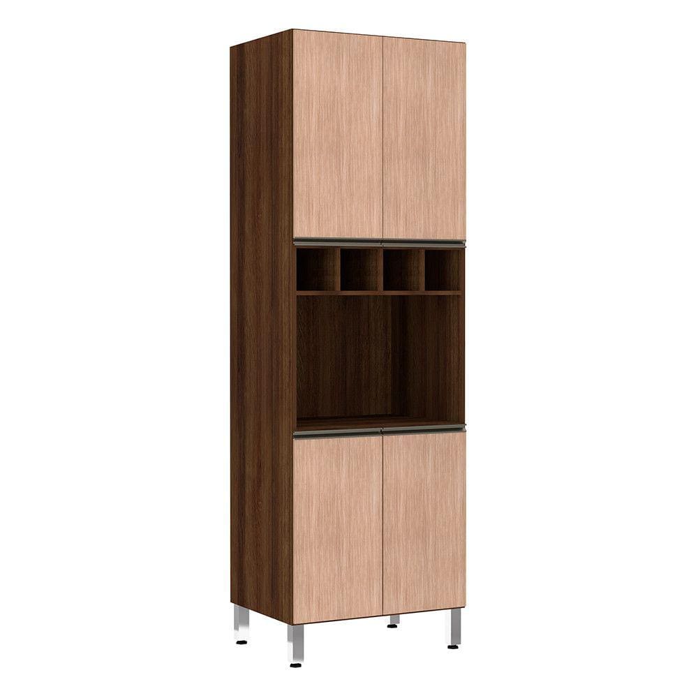 Paneleiro Jade 70 cm Nicho para Microondas 4 Portas Luciane