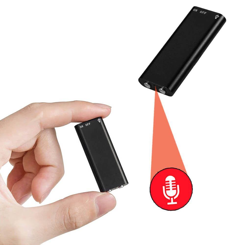Micro Gravador Espião de Voz Secreto, Guarda 95 Horas, Menor Modelo