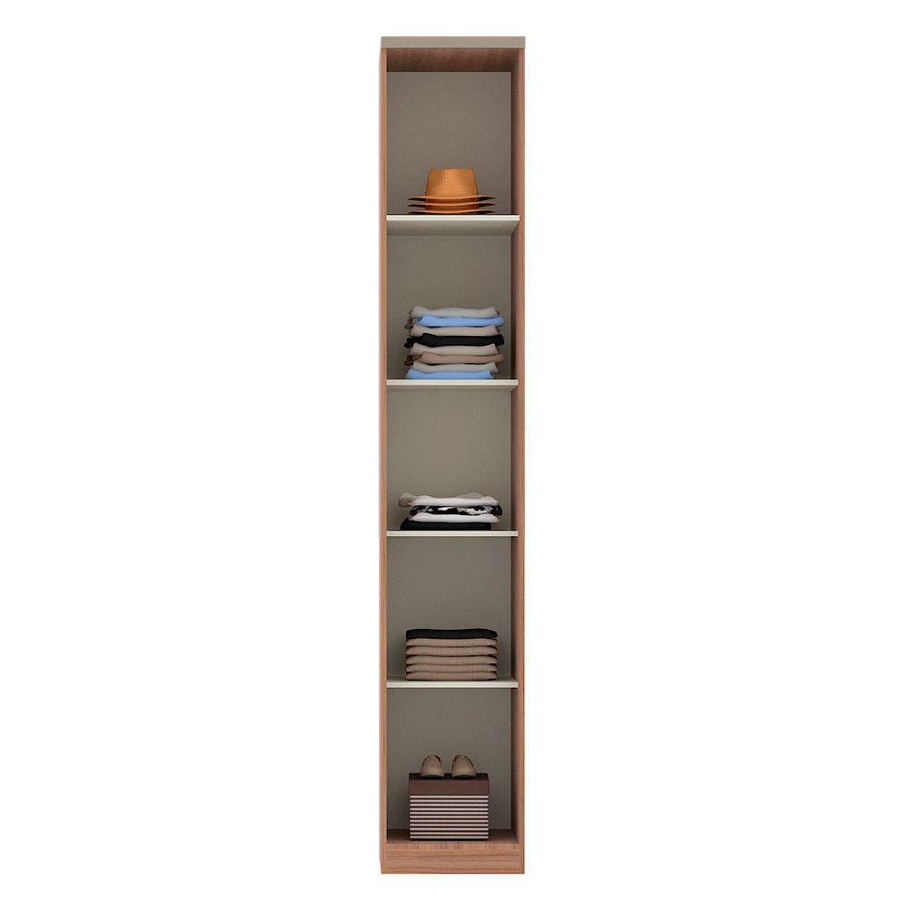 Guarda Roupa Closet sem Porta 40,5cm 4 Prateleiras Connect Luciane Móveis