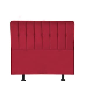 Cabeceira Kiara 100cm Solteiro Corino Vermelho