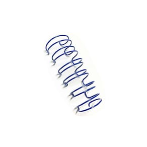 Wire-o Garra Duplo Anel 7/16" para 90 fls A4 3x1 Azul 100 und