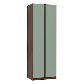Guarda Roupa Solteiro 2 Portas 2 Cabideiros 80 cm Prime Luciane Móveis