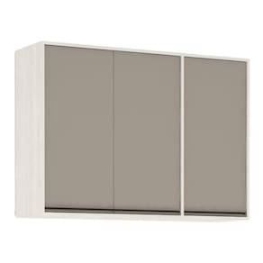 Armário Aéreo de Cozinha 120 cm 3 Portas 5 Prateleiras Linea Luciane Móveis