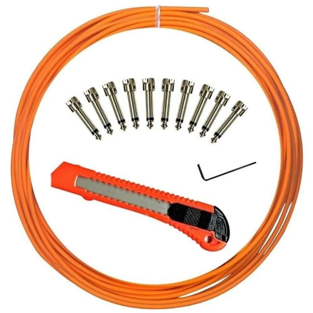 Kit Cabos Pedal Tecniforte Mojo Path 10 Plugues 8 Metros
