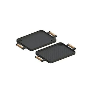 Bifeteira Chapa Dupla Face Em Ferro Fundido 23x28 Cm