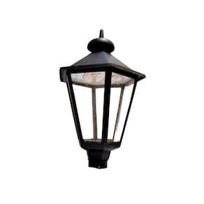Luminária De Poste Colonial Italiana Grande Led De Alumínio