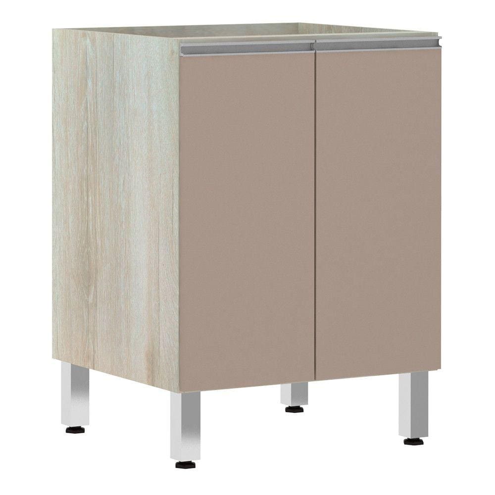 Balcão de Cozinha sem Tampo 60cm 2 Portas Lis Luciane Móveis