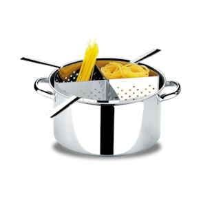 Espagueteira De Inox Brinox Savoy 10 Litros 4 Divisões Aço Inox