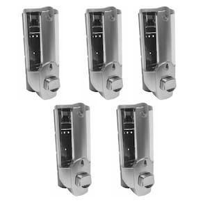 Dispenser Sabonete Liquido Shampoo Kit 5 Unidades Banheiro Lavabo Restaurante Hotel Bar Shopping Higiene Limpeza Utensilio Pratico