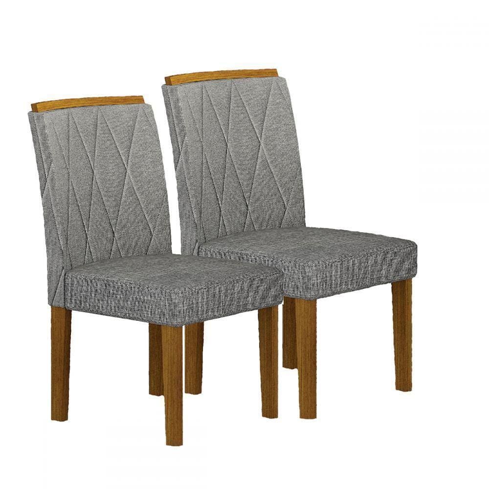 Kit 04 Cadeiras Sala De Jantar Lorena Madeira Moveis Leifer