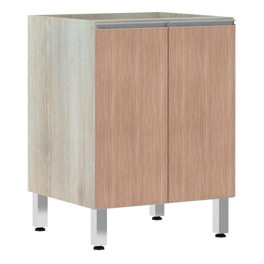 Balcão de Cozinha sem Tampo 60cm 2 Portas Lis Luciane Móveis