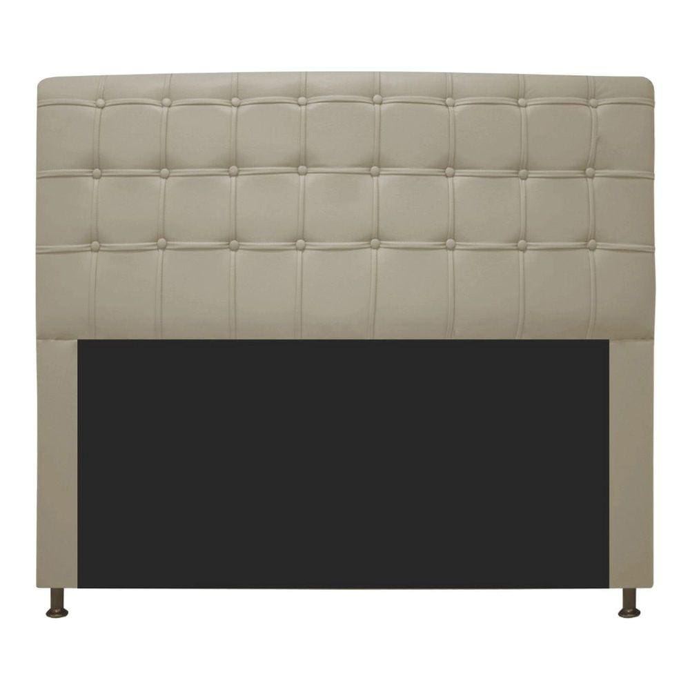 Cabeceira Casal 140cm Ana Para Cama Box Napa Bege - DS Estofados