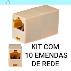 Rede Sem Limitações - Kit 10 Emendas Rj45 8 Vias