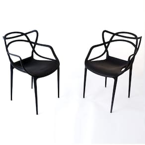 Cadeira Allegra Solna Masters Sala Jantar Pretas Kit 2 Un