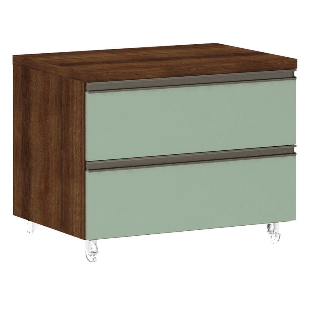 Mesa de Cabeceira Luciane 2 Gavetas Prime Plus 60,5 cm