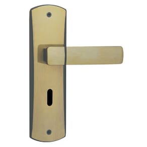 Fechadura para Porta de Quarto Interna com Espelho Capri 40mm MGM Bronze Latonado