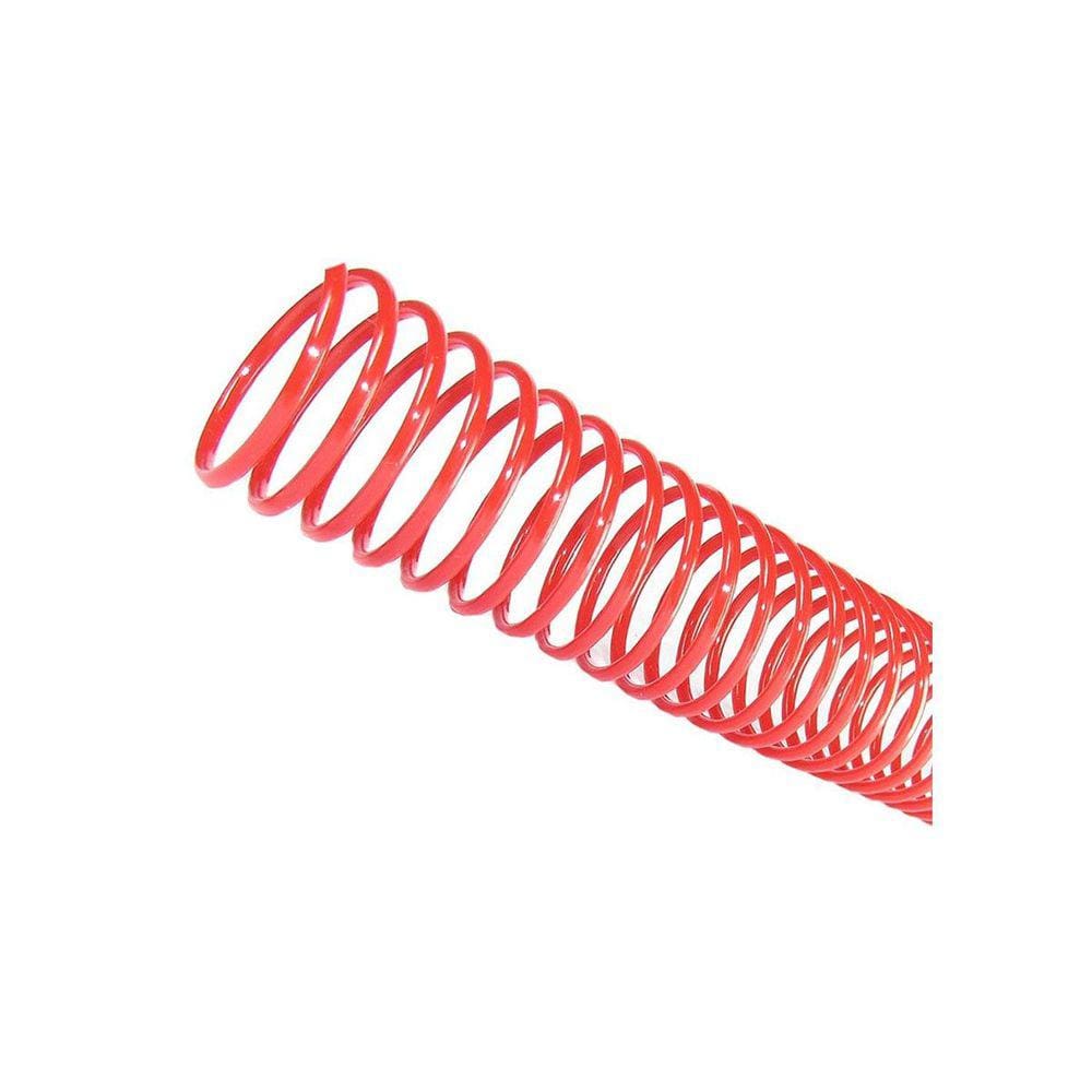 Espiral para Encadernação Vermelho 9mm 50 Folhas 100 und