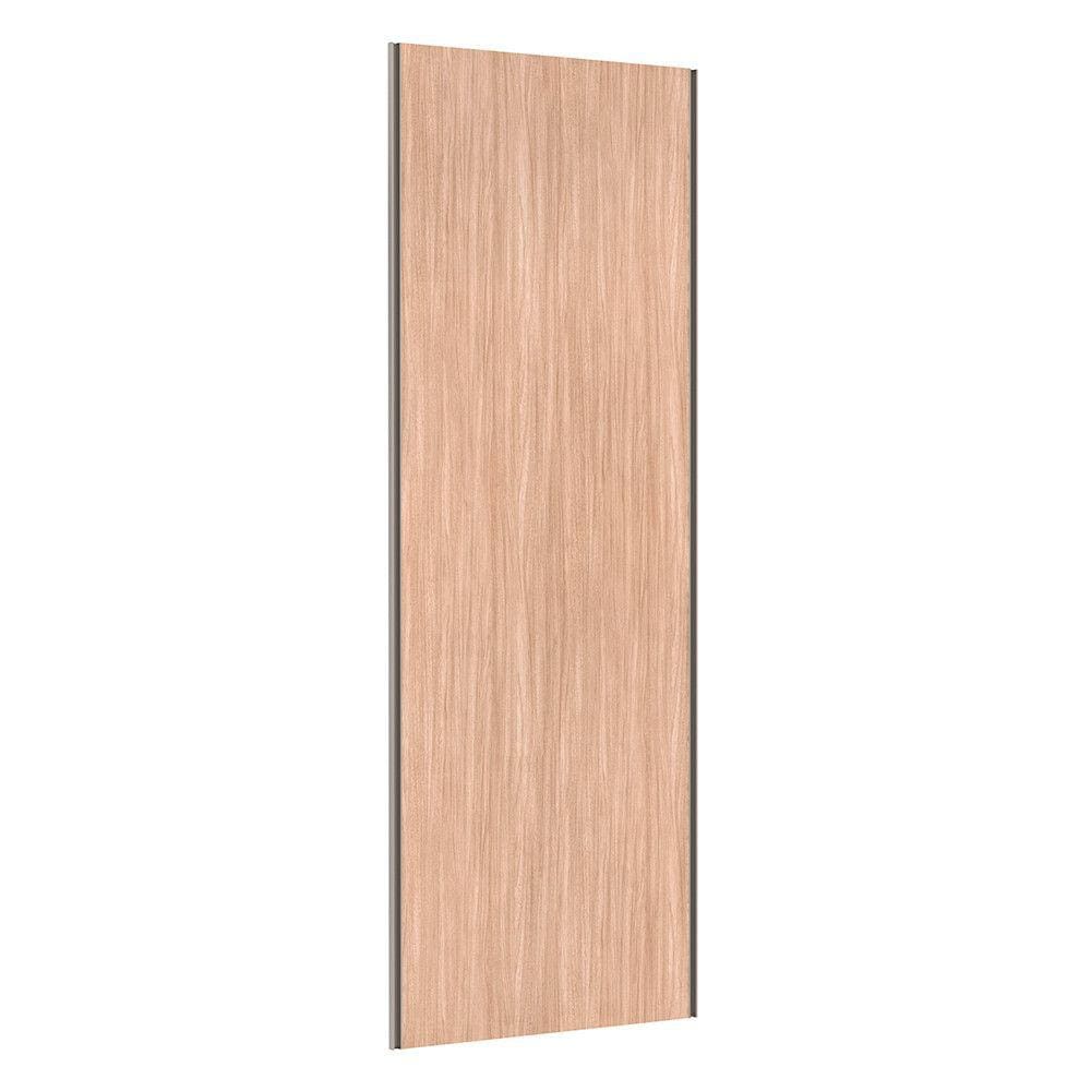 Porta de Correr Closet 80cm com Puxador Perfil Champagne e Kit Ferragem Prime Luciane Móveis