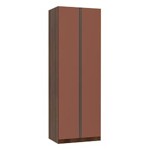 Guarda Roupa Solteiro 2 Portas 2 Cabideiros 80 cm Prime Luciane Móveis