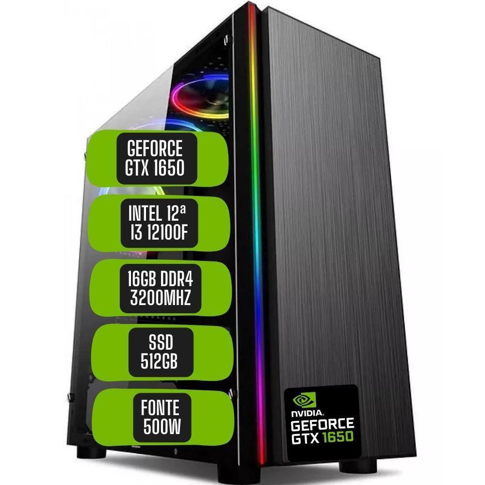 Core i3 9100f evga geforce gtx 1650 super patriot viper 16gb ddr4