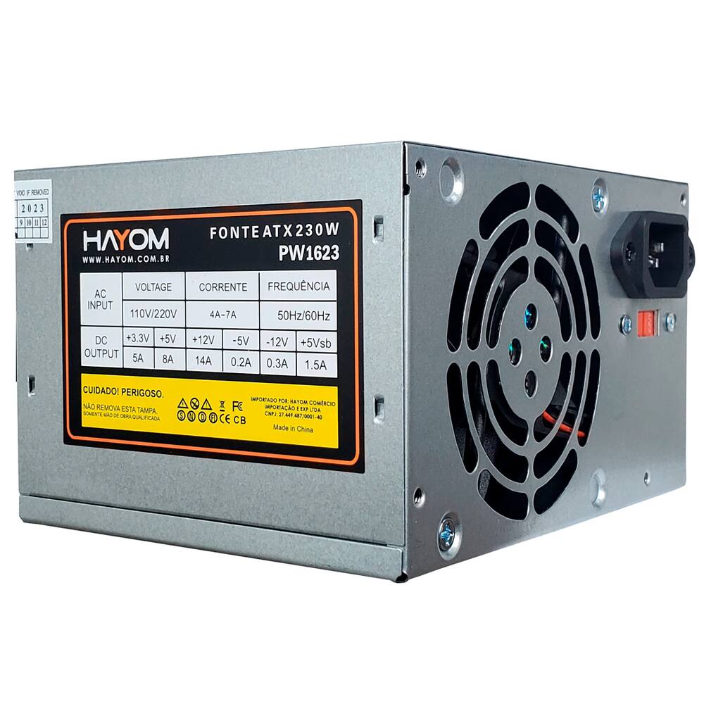 Fonte de Alimentacao 230w Atx - 110/220v - Pw1623