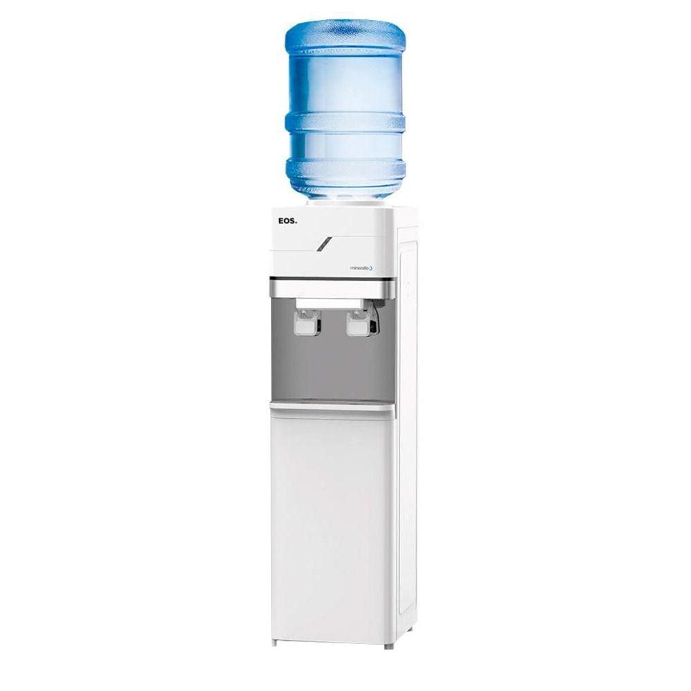 Bebedouro de Coluna para Garrafão com Armário EOS Mineralle Compressor Branco EBC01BCA 110V