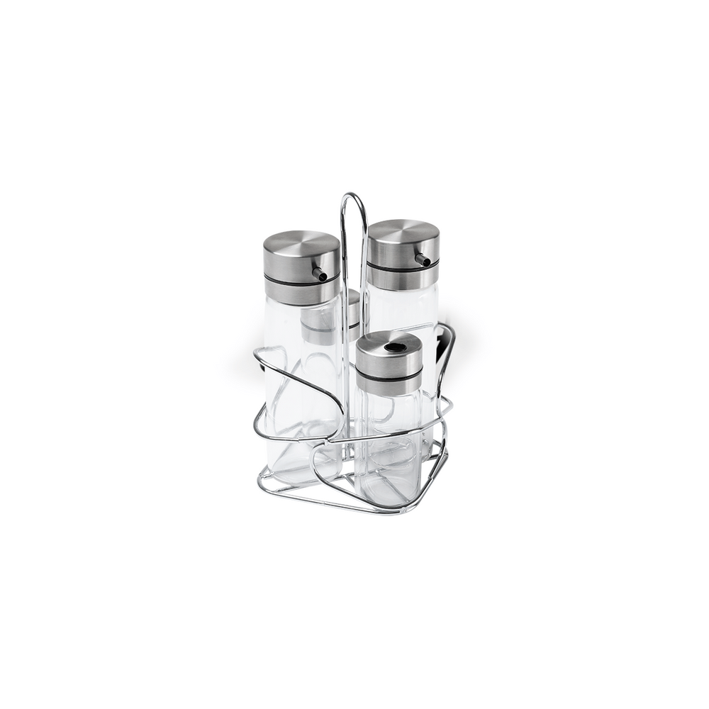 Galheteiro 5 Peças Brinox Parma Cucina Aço Inox