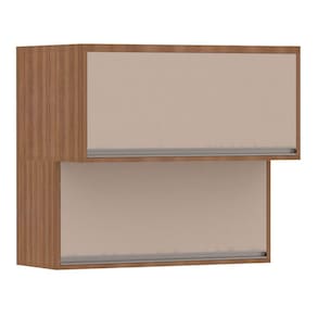Armário Aéreo 80cm 2 Portas Basculantes Lari Luciane Móveis