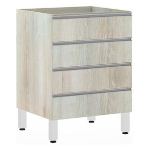 Balcão de Cozinha sem Tampo Gaveteiro 60cm 4 Gavetas Lis Luciane Móveis