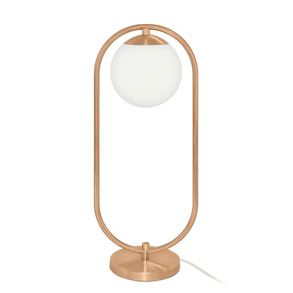 Luminaria de Mesa de Luxo TOUCH Moderna Aro Orby New Cobre