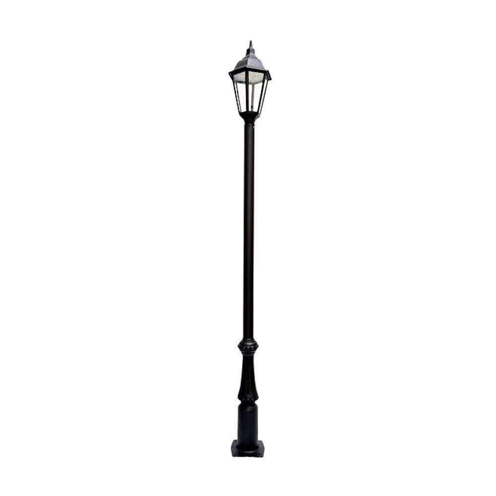 Poste Vitória Jardim Luminária Italiana Led Alumínio 336Cm