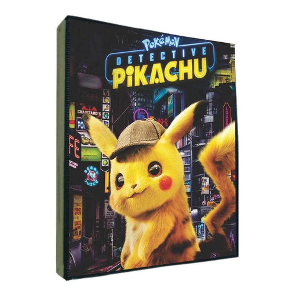 Álbum Pokémon Pasta tipo Fichário para Cards - PIKACHU