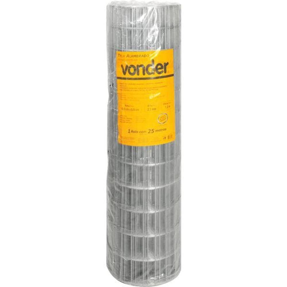 Tela Alambrado 100x50x2,1mm 1,2x25 Metros - Vonder