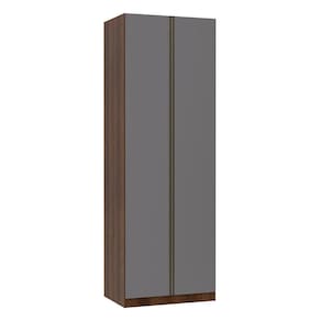 Guarda Roupa Solteiro 2 Portas 2 Cabideiros 80 cm Prime Luciane Móveis