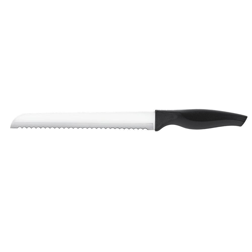 Faca Para Pão Brinox Cross 8`` 33 cm Aço Inox Cabo Preto