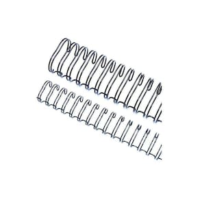 Wire-o Garra Duplo Anel 7/16" para 90 fls A4 3x1 Preto 100 und
