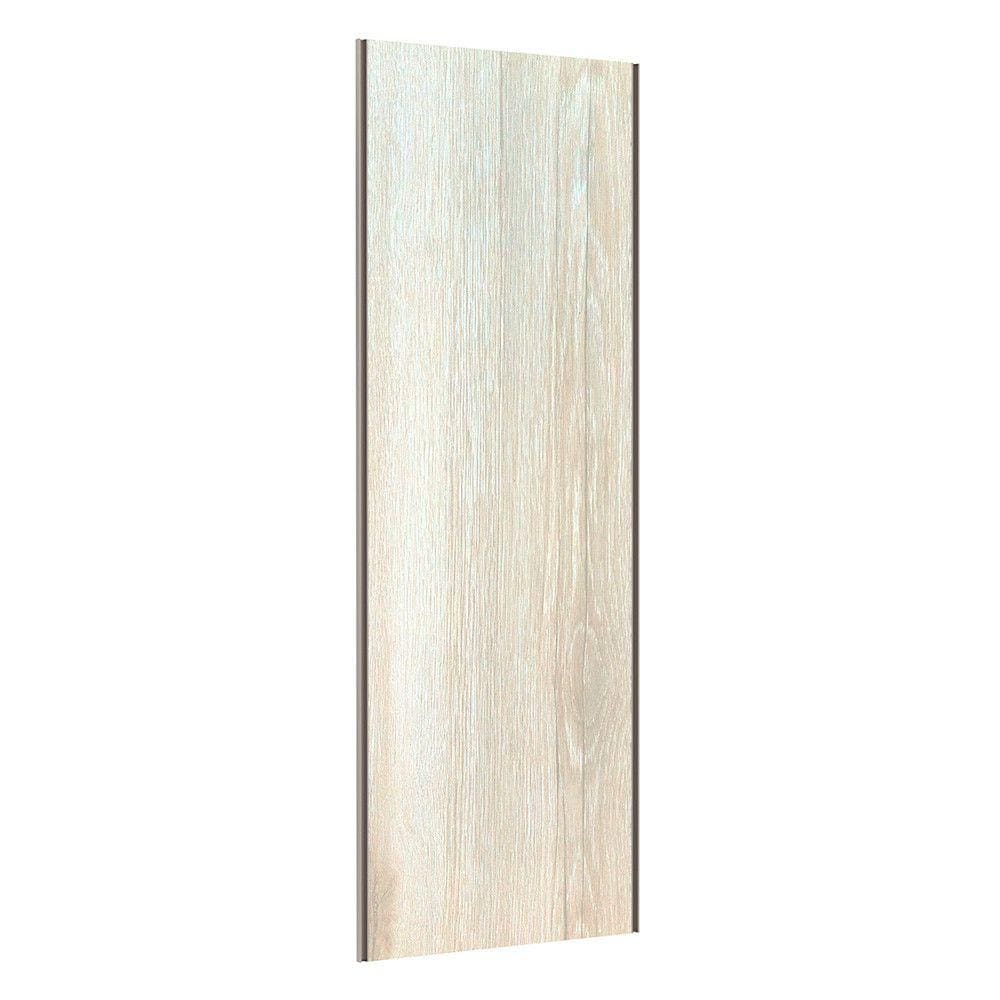 Porta de Correr Closet 80cm com Puxador Perfil Champagne e Kit Ferragem Prime Luciane Móveis
