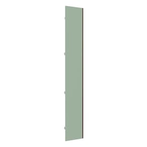 Porta para Roupeiro Closet Canto Diagonal Individual 40cm Puxador Perfil Champagne Luciane Móveis