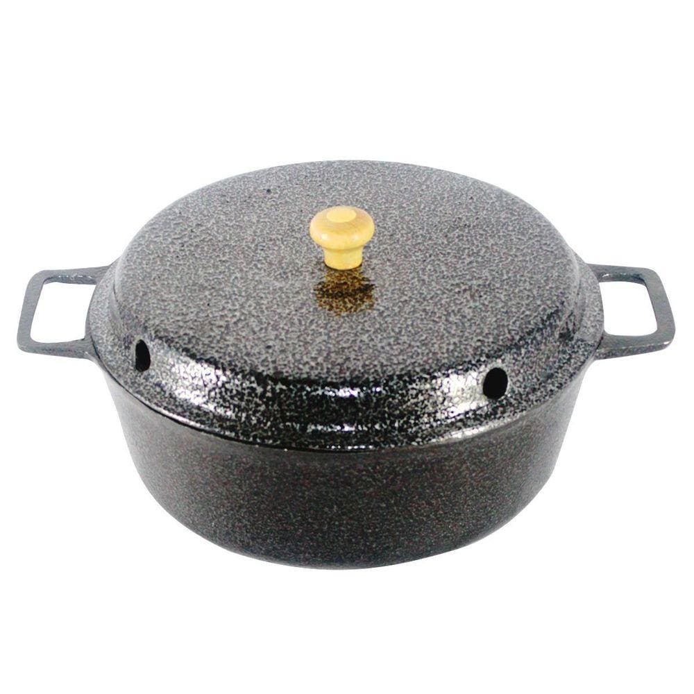 Forma para Bolo Craqueada com Cone Alumínio Fundido Preta 22cm