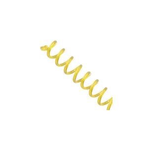 Espiral para Encadernação Amarelo Transparente 17mm 100 Folhas 100 und